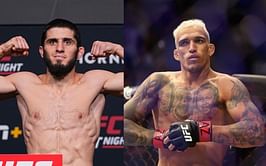 "This guy's trying to run" - Islam Makhachev dismisses Charles Oliveira's claims that he turned down fighting in Brazil