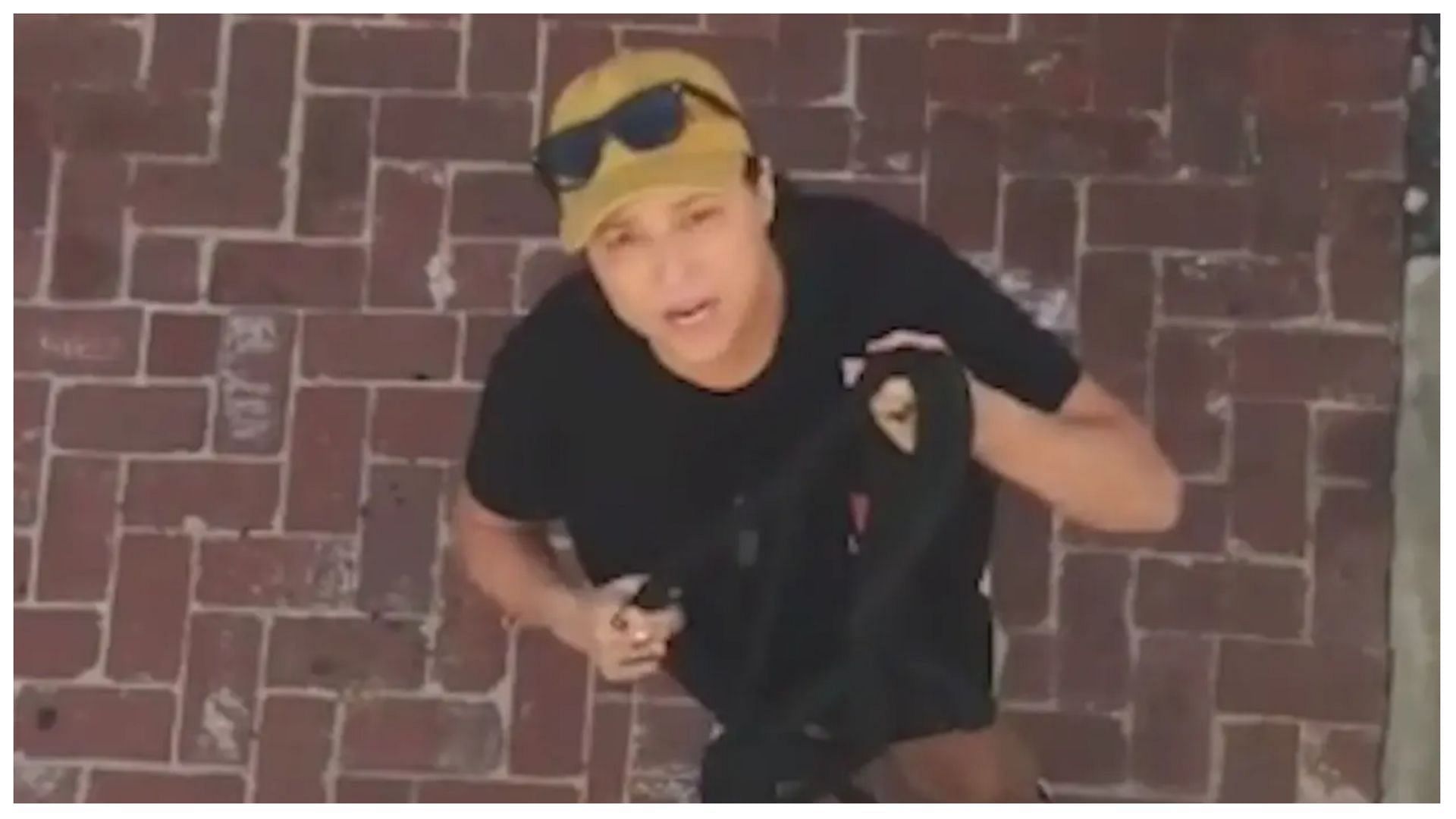 California authorities have accused the woman of threatening her neighbors (image via youtube)