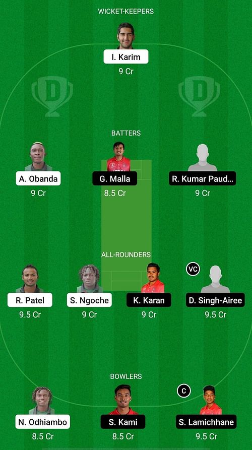 KEN vs NEP Dream11 Prediction Team, Match 4, Head to Head League