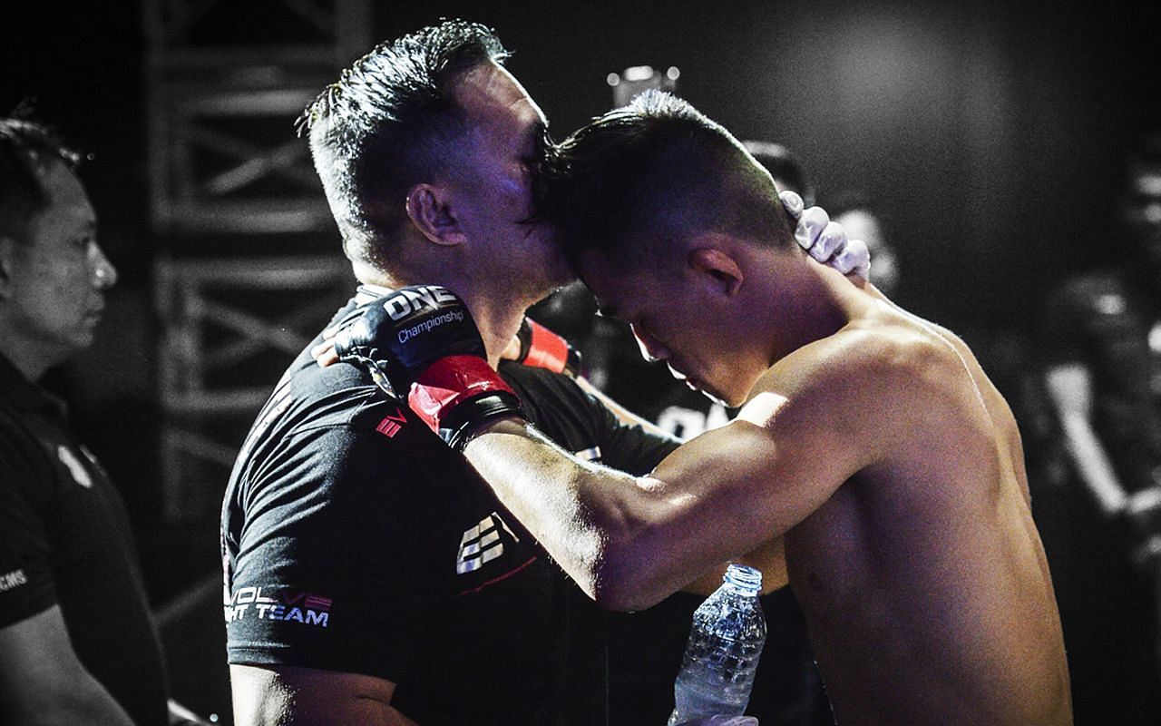 (left) Ken Lee, father of Christian Lee, chose to move forward and dwell on his son&#039;s world title loss against Ok Rae Yoon [Credit: ONE Championship]