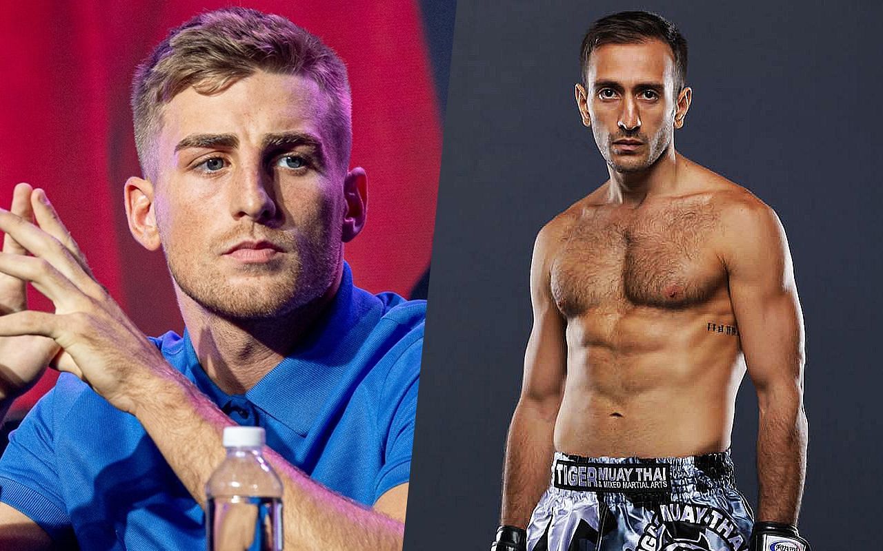 (left) Jonathan Haggerty confesses he&#039;s motivated to make (right) Amir Naseri pay for talking big [Credit: ONE Championship]