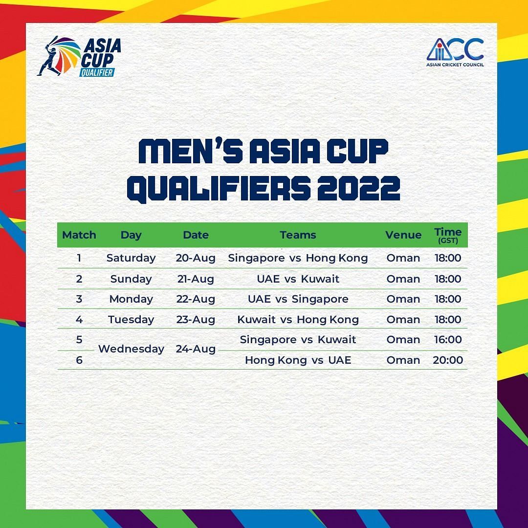 Asia Cup Schedule & Time Table - Sportskeeda