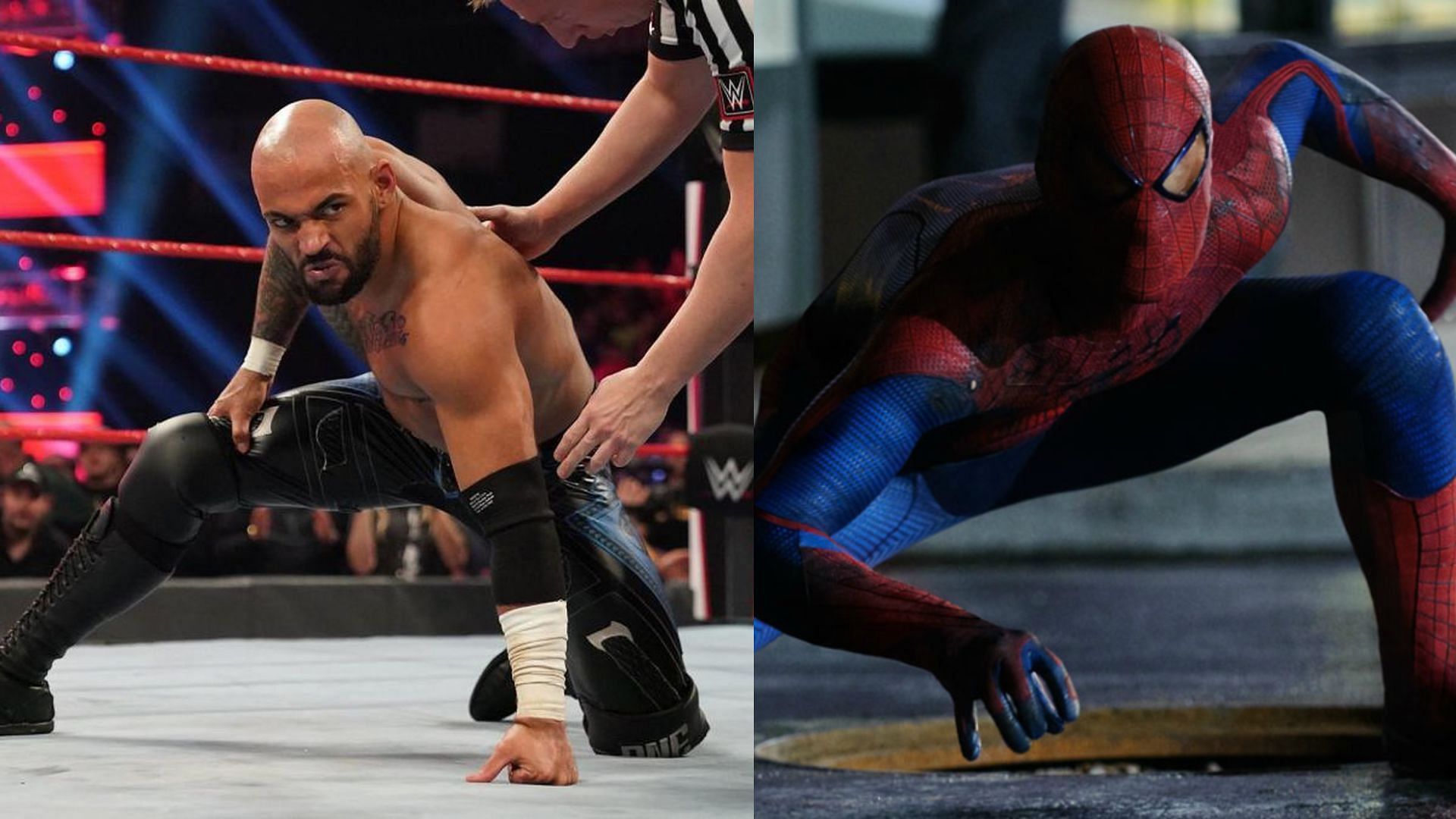 WWE Superstar Ricochet was compared to Spiderman