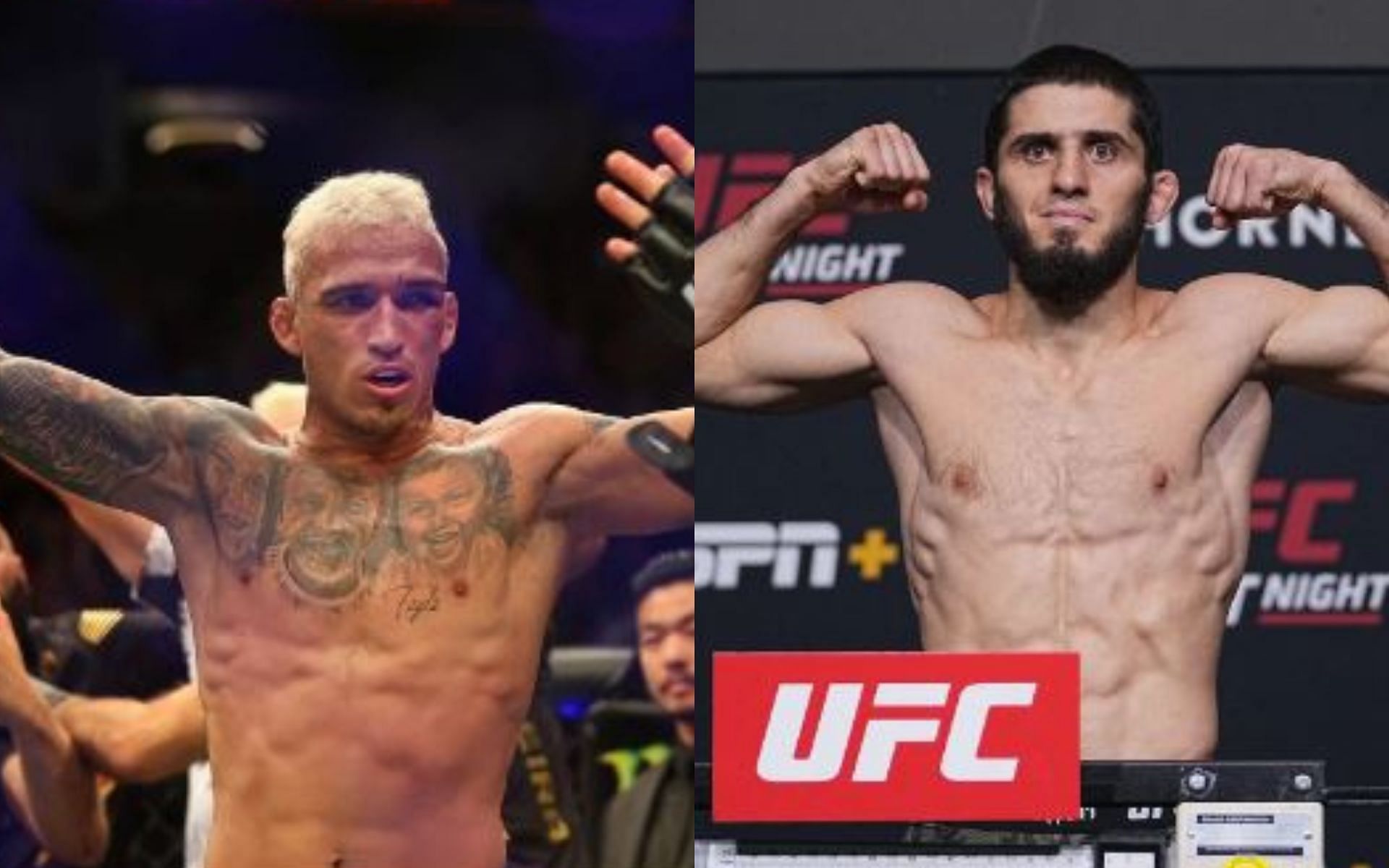 (L-R) Charles Oliveira and Islam Makhachev [Image credits: Getty]