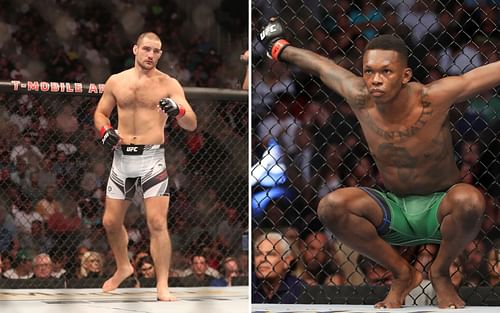 Sean Strickland (left) and Israel Adesanya (right) [Images Courtesy: Getty]