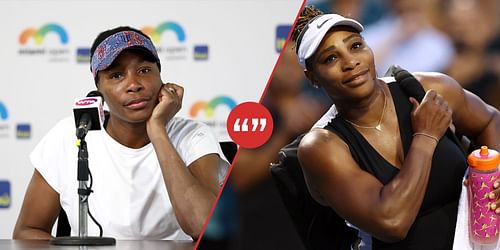 Venus Williams (L) and Serena Williams