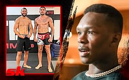 "RIP Izzy" - Fans worried for Israel Adesanya as Alex Pereira looks massive standing next to Dominick Reyes
