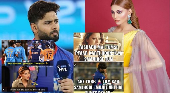 Top 10 Rishabh Pant memes after his deleted Instagram story targeting Bollywood actress Urvashi Rautela goes viral