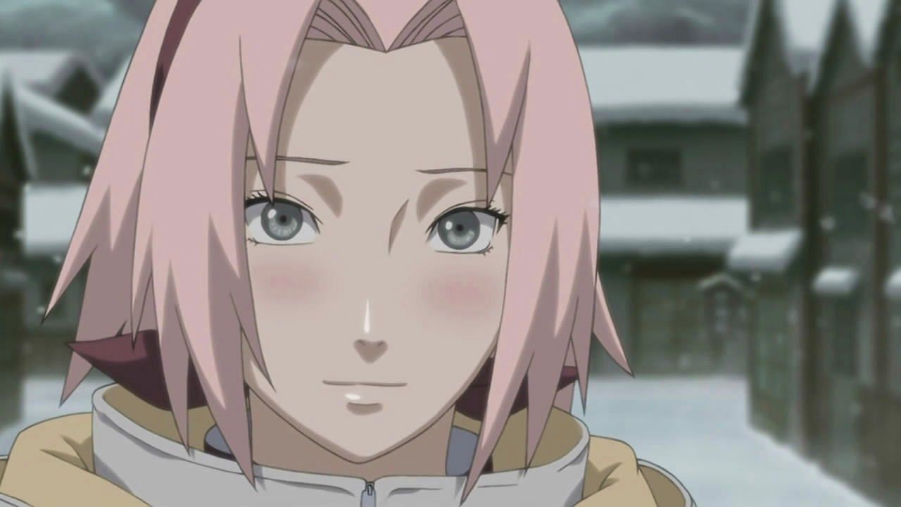 Sakura as seen in the series&#039; anime (Image via Studio Pierrot)