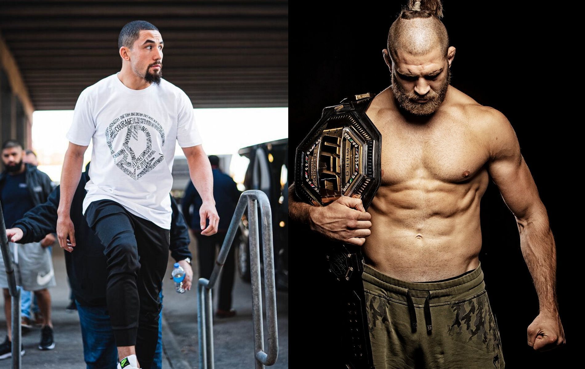 Robert Whittaker(Left), Jiri Prochazka(Right), (Images via Twitter)