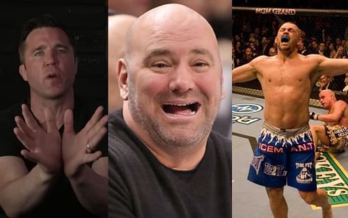 Chael Sonnen (L), Dana White (M), Chuck Liddell (right foreground), and Tito Oritz (right background) [Image credits: Getty and YouTube]