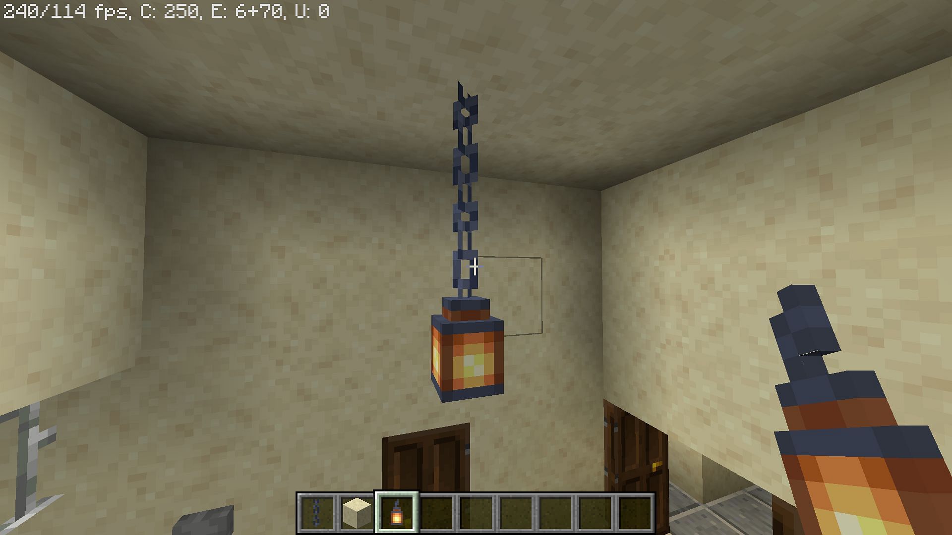 Both chains and lanterns are made up of iron nuggets (Image via Minecraft 1.19 update/Mojang)