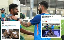Asia Cup 2022: "Yaha sakht launde pighal jaate hai" - Fans react to Virat Kohli and Babar Azam's reunion ahead of India-Pakistan clash