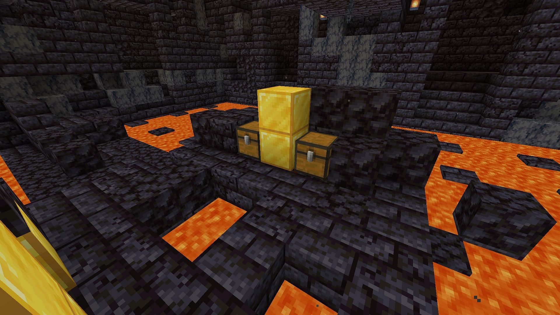 Bastion Remnant chests in Minecraft 1.19 update (Image via Mojang)
