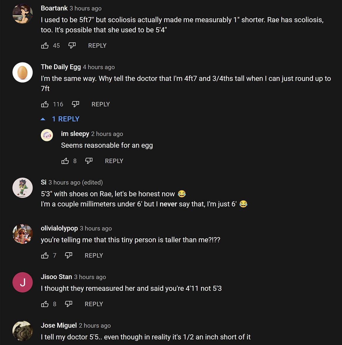 Fans di bagian komentar YouTube memberikan pendapat mereka tentang pernyataan streamer (Gambar via OTV POG/YouTube)