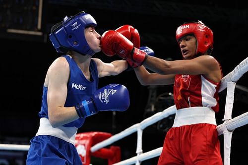 Boxing - Commonwealth Games: Day 6 Nitu Ganghas vs Nicole Clyde