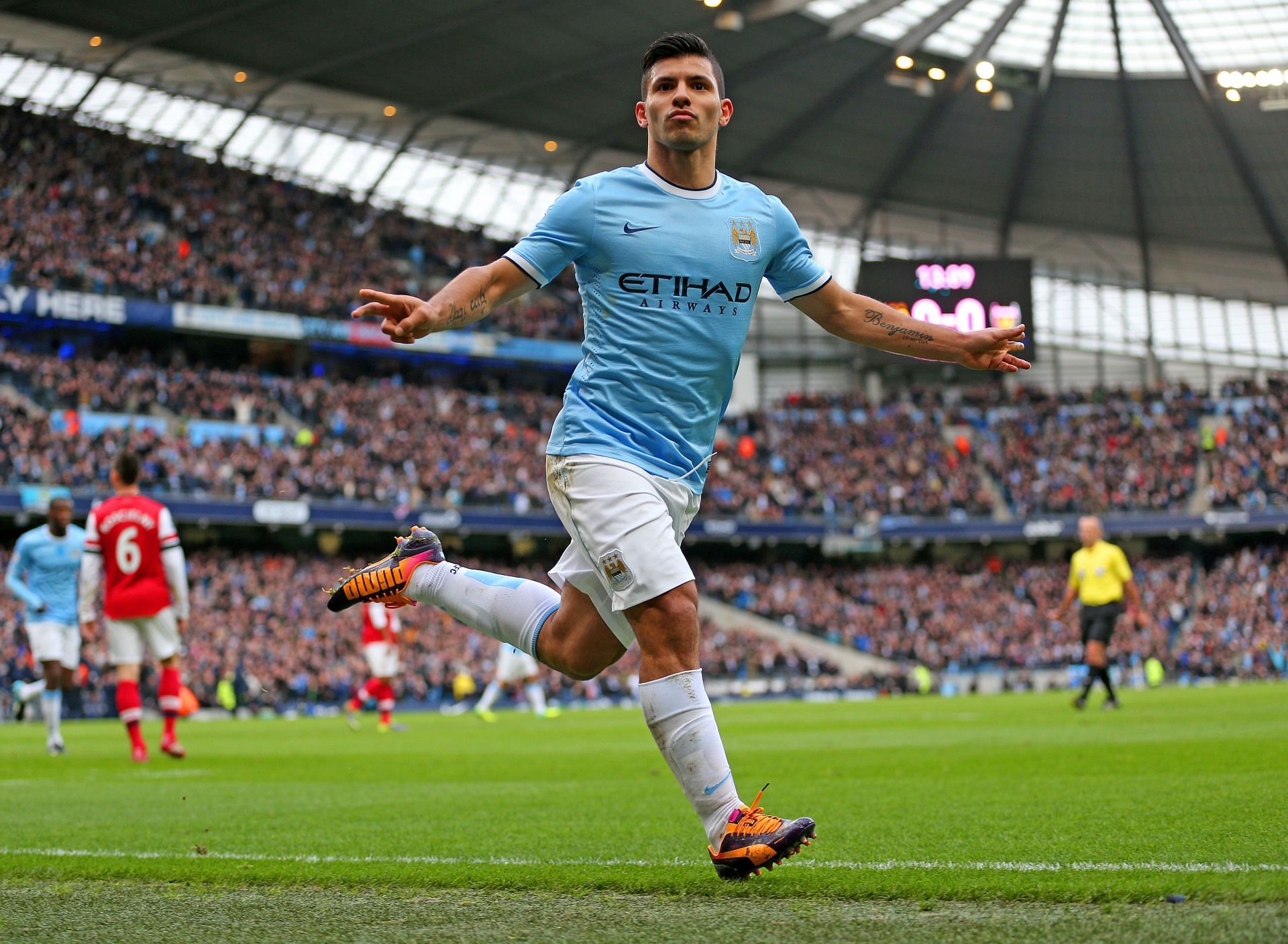 Sergio Aguero and Cristiano Ronaldo could not compete against one another in England