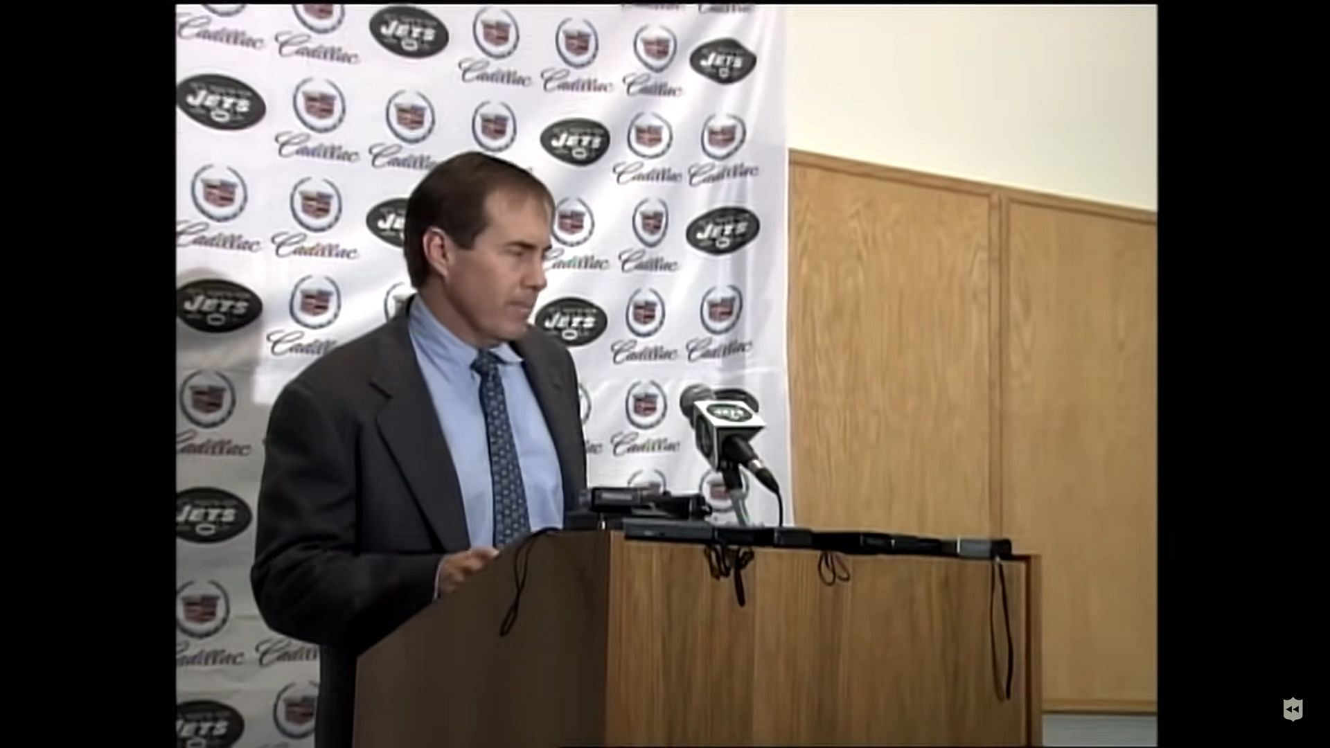 Belichick announcing his resignation from the Jets after just one day.