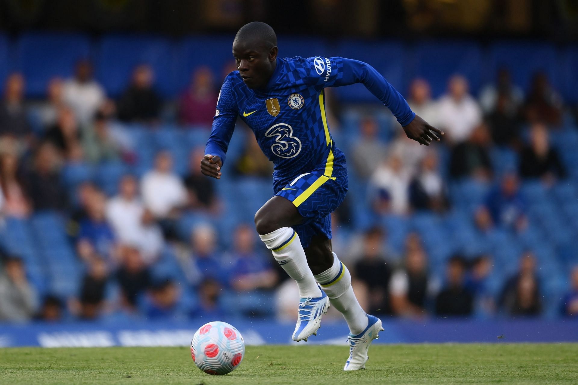 Kante joined the Blues from Leicester City in 2016