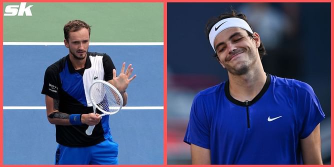 Watch: Daniil Medvedev apologises to Taylor Fritz at net for taking first set in Cincinnati Open quarterfinals