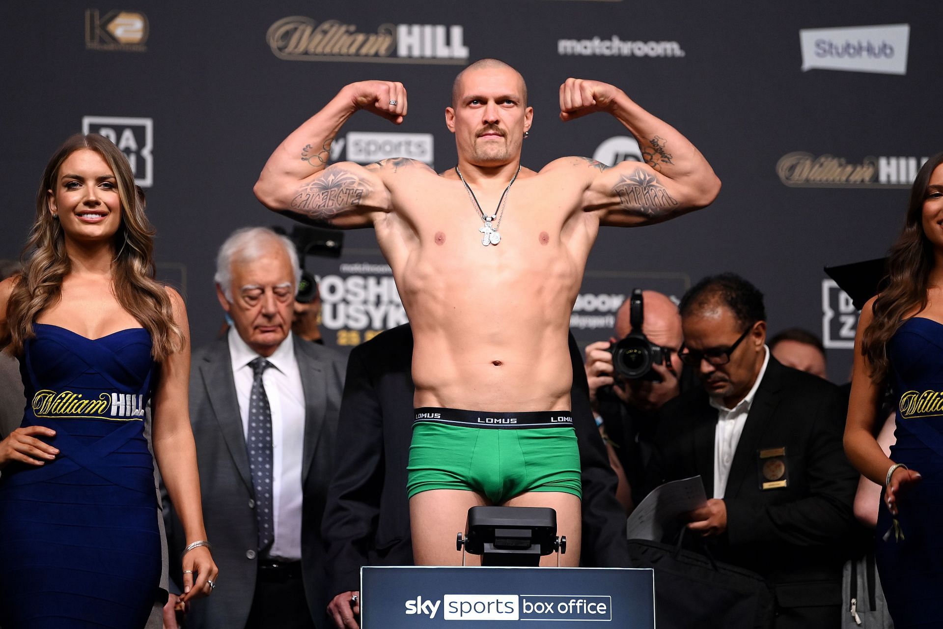 Oleksandr Usyk at Anthony Joshua fight weigh in - Via Getty Images