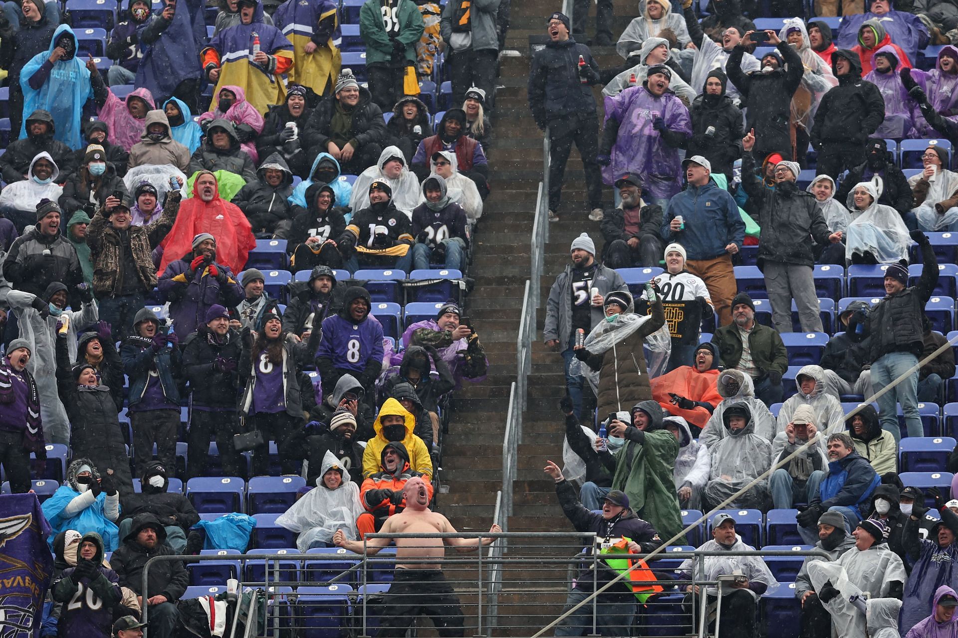 Baltimore Ravens fans at M&amp;T Bank Stadium