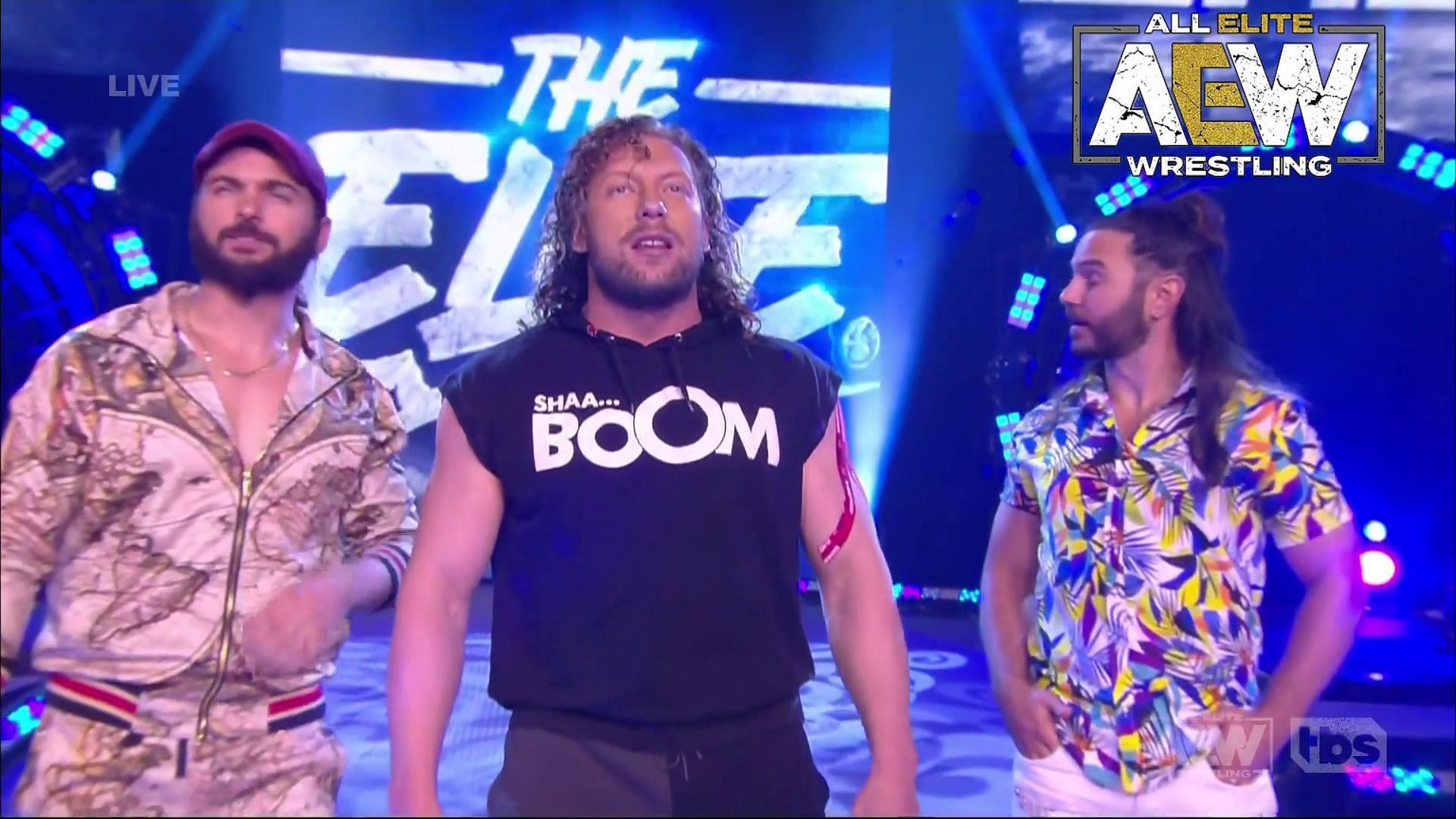 Omega and The Young Bucks during AEW Dynamite