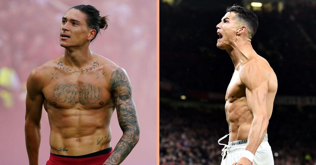 Darwin Nunez (left) and Cristiano Ronaldo (right)