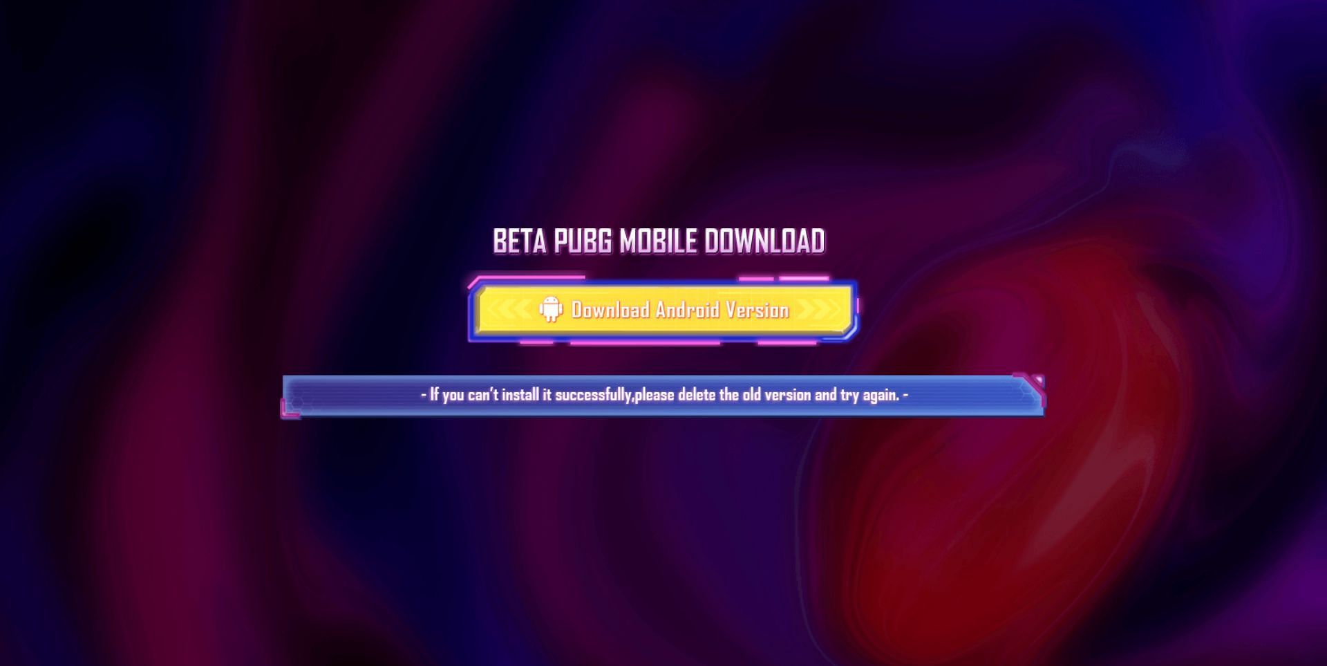 Press the button in the center to download the APK (Image via Tencent)