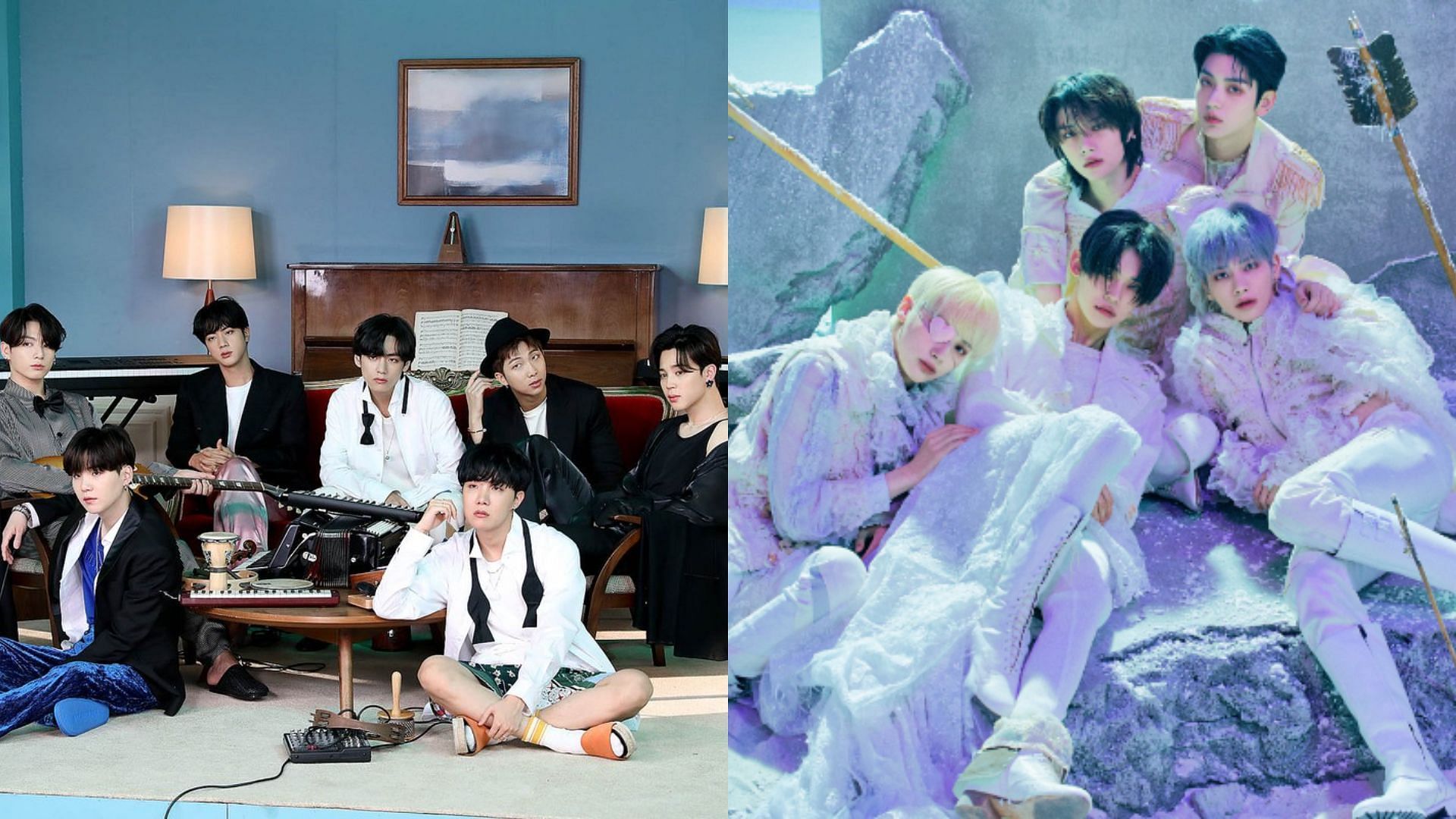 BTS and TOMORROW X TOGETHER to appear on &ldquo;&amp;AUDITION- The Howling&rdquo; (Image via BIG HIT MUSIC)