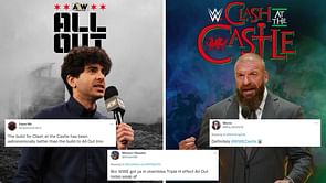 "WWE got ya in shambles, Triple H effect" - Twitter explodes with mixed reactions over which is the most exciting upcoming event between Clash at the Castle and All Out