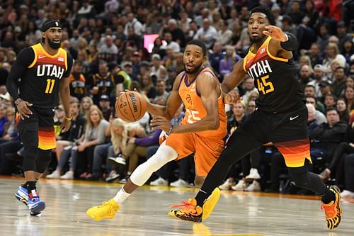 NBA stars Donovan Mitchel and Mikal Bridges exchanged banter during Mets-Phillies series finale