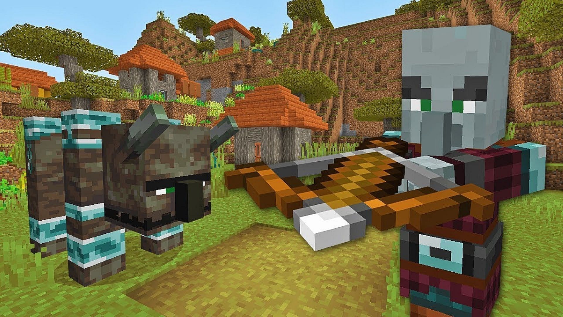 Pillagers are normally hostile in Minecraft (Image via SB737/Youtube)