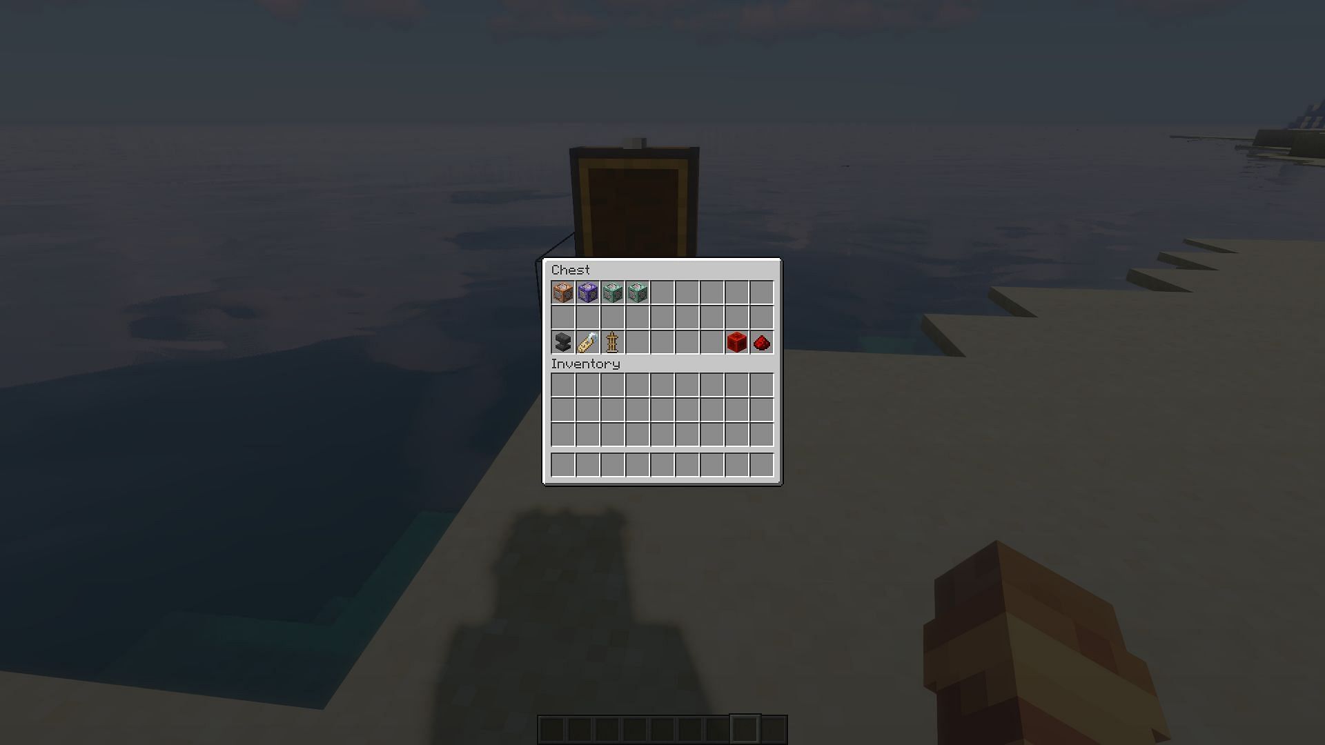 The materials needed to use command blocks to make a sphere (Image via Minecraft)