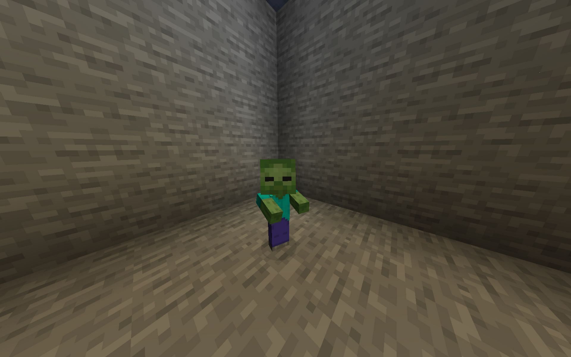 A baby zombie in Minecraft (Image via Minecraft)