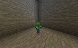 Baby zombie hilariously forgets to attack Minecraft Redditor