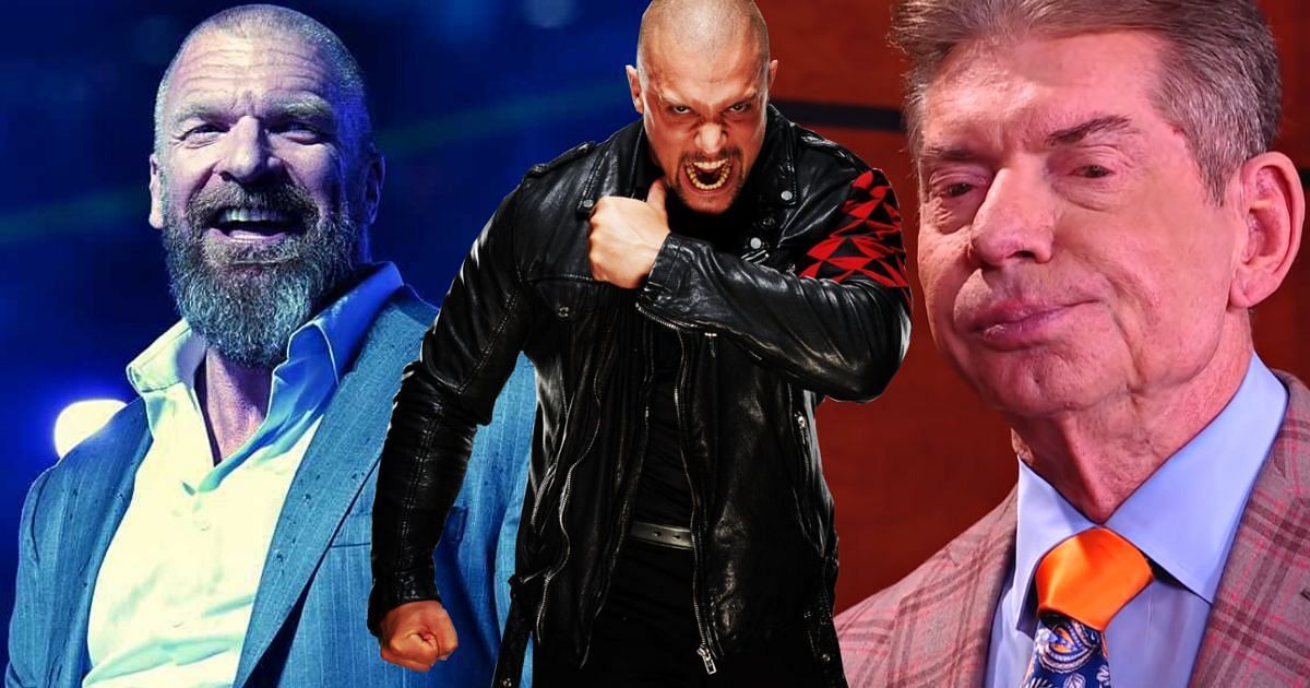 Triple H, Karrion Kross, and Vince McMahon.