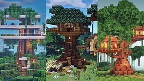 How to build a treehouse easily in Minecraft 1.19 update