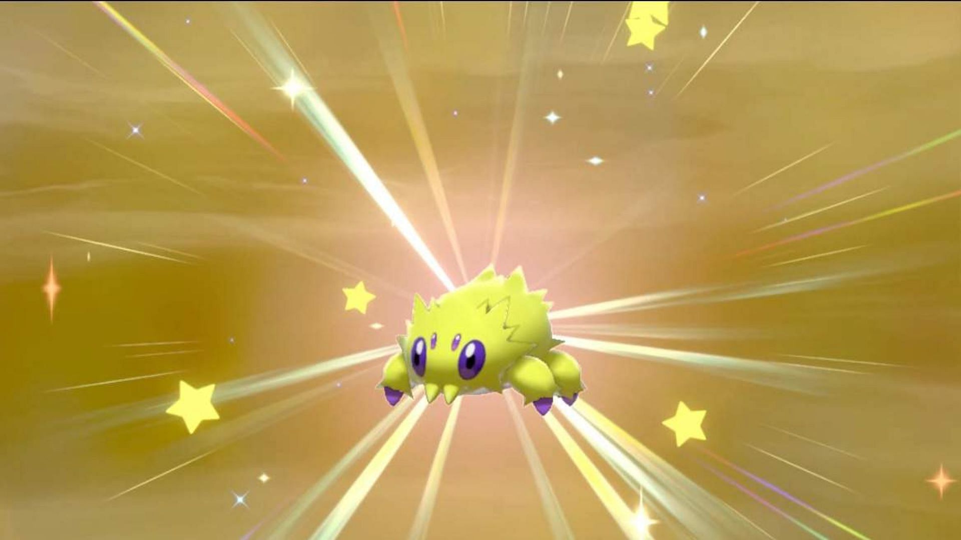 A Shiny Joltik as it appears in Pokemon Sword and Shield (Image via The Pokemon Company)