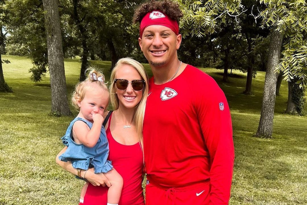 Patrick Mahomes with wife Brittany Matthews and daughter Sterling