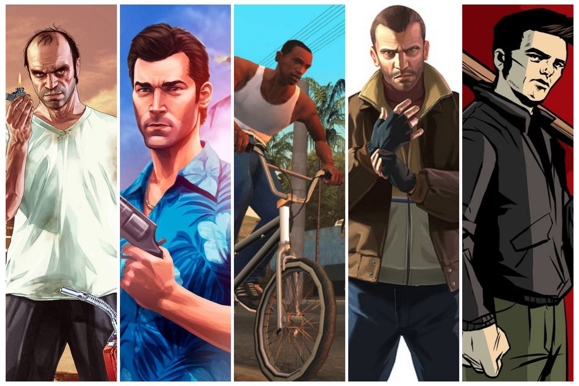 GTA games that are most replayed by fans (Images via Pinterest)