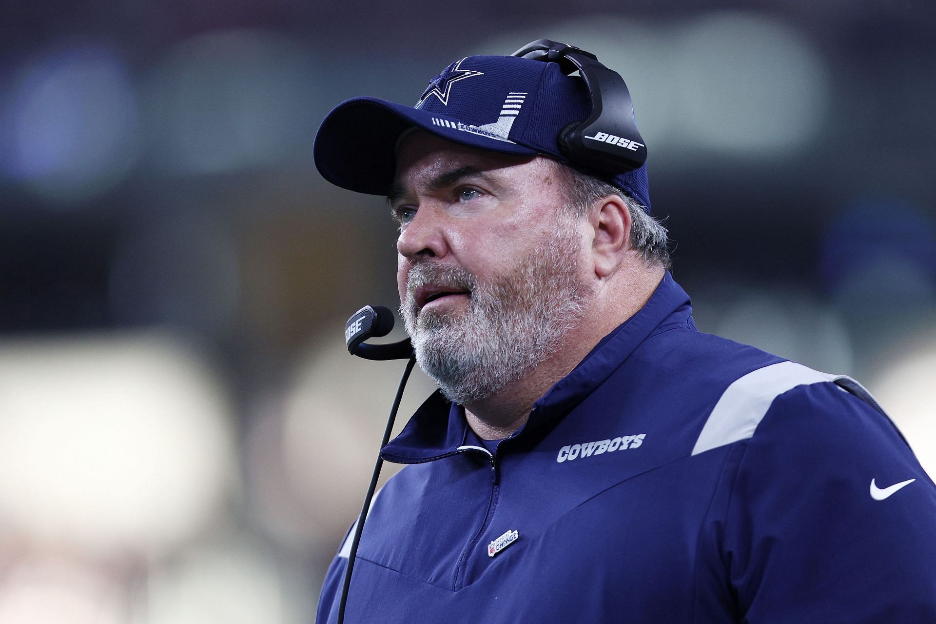 Mike McCarthy pictured during a clash between the Arizona Cardinals and the Dallas Cowboys