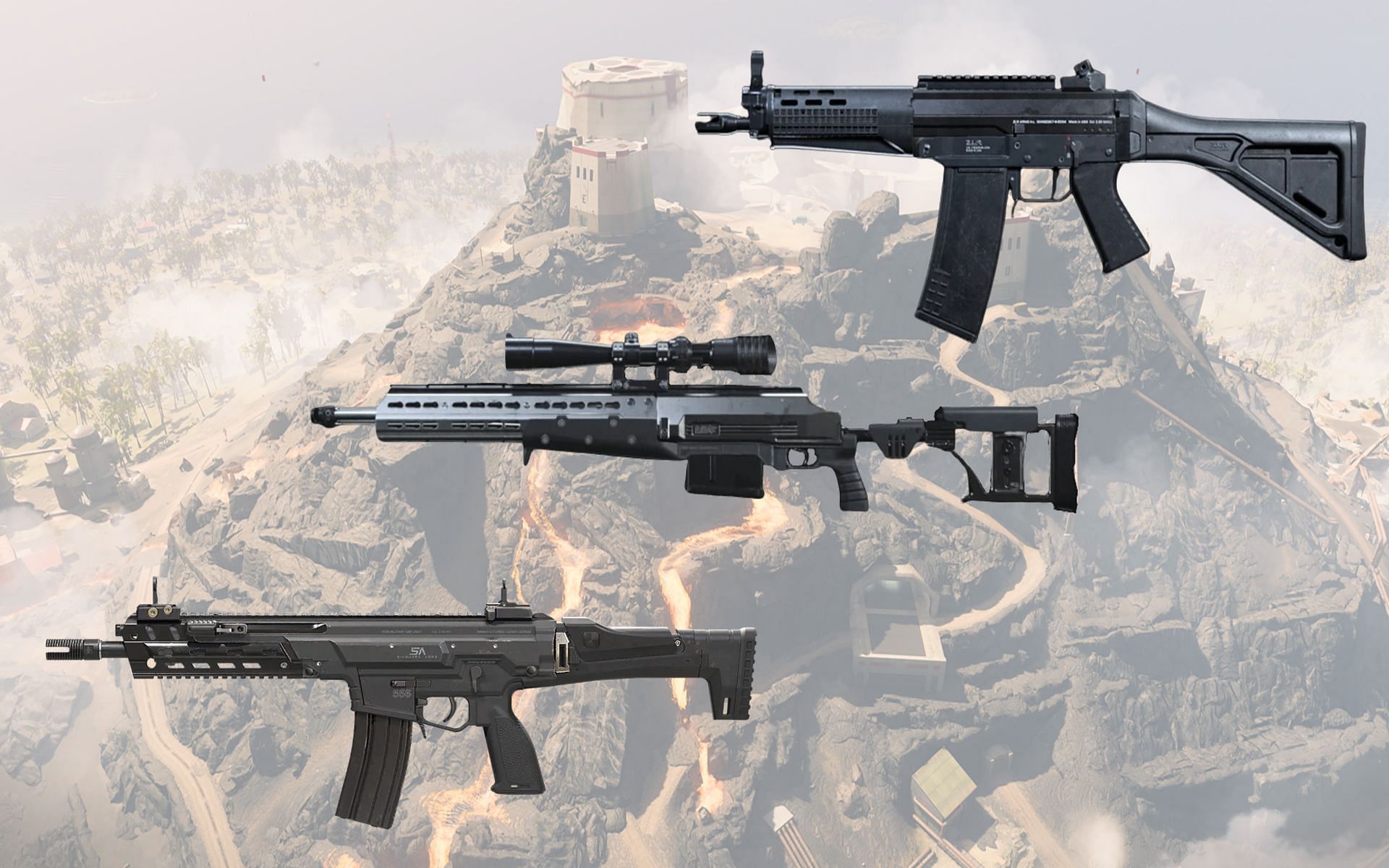 Three best non Vanguard weapons in Warzone Season 5 (image via Sportskeeda)
