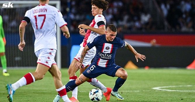 "Disasi was on Neymar, Badiashile on Messi" - Marco Verratti says PSG faced a 'very physical' Monaco team in 1-1 draw