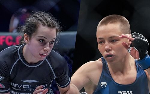 ONE's Danielle Kelly (left) is open to face Rose Namajunas in a submission grappling match in ONE Championship. (Image courtesy of ONE)