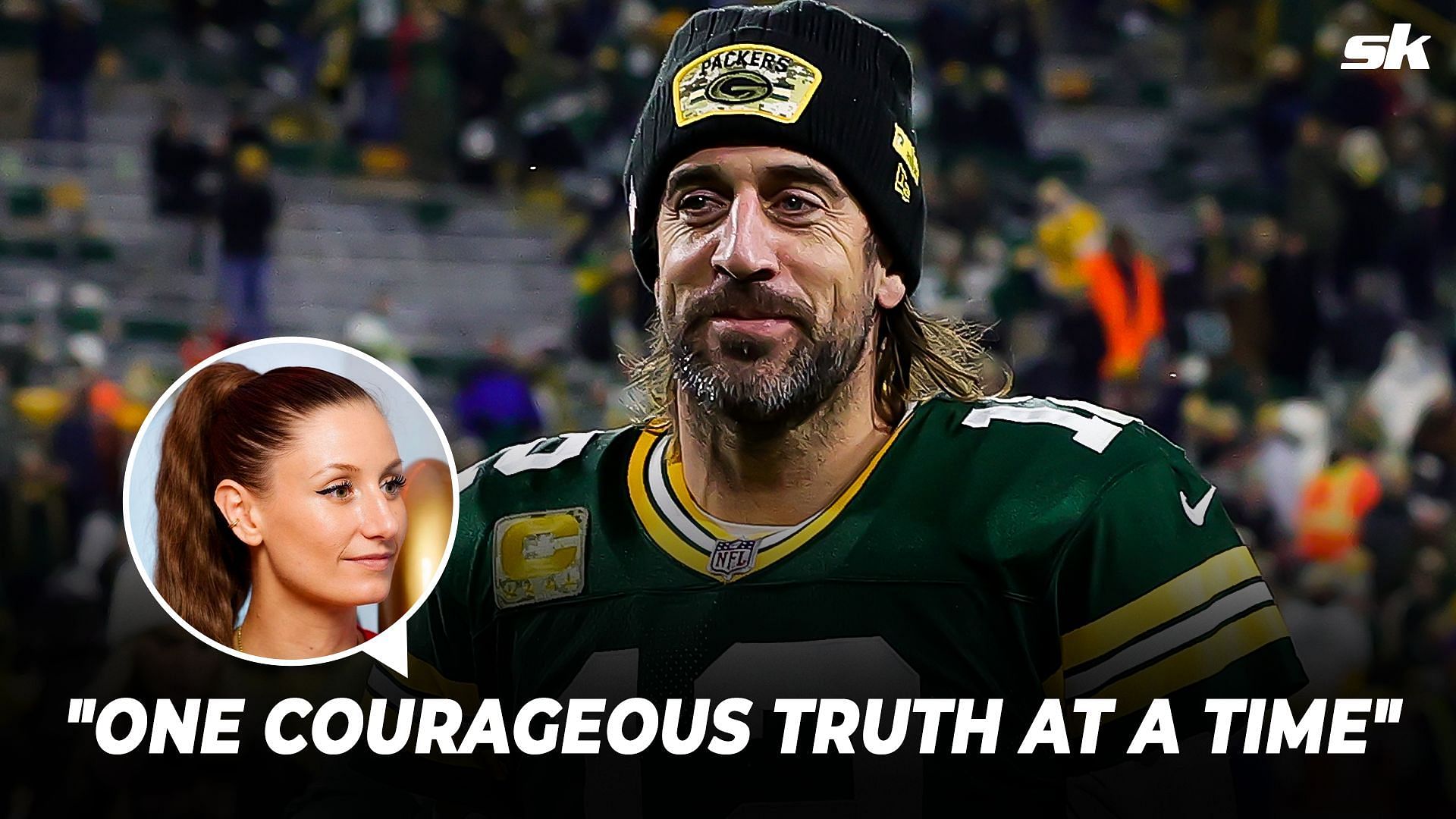 Aaron Rodgers&#039; girlfriend speaks out in support of him