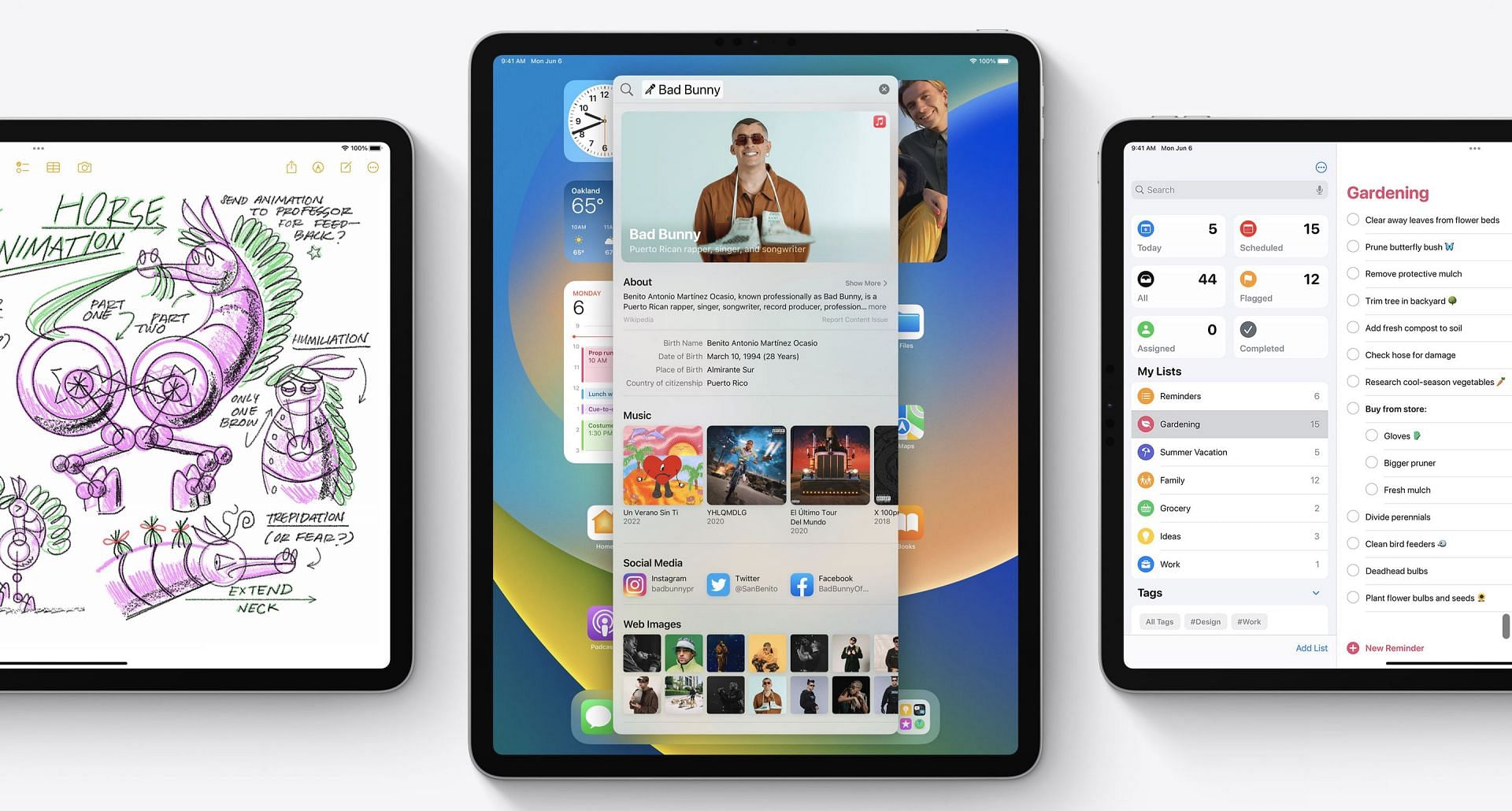 The latest iPadOS 16 (Image via Apple)