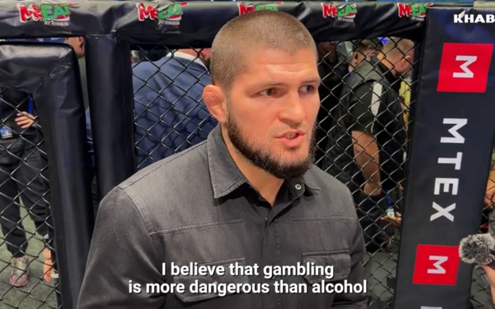 Khabib Nurmagomedov (above) [Image Courtesy: Khabib Nurmagomedov YouTube channel]