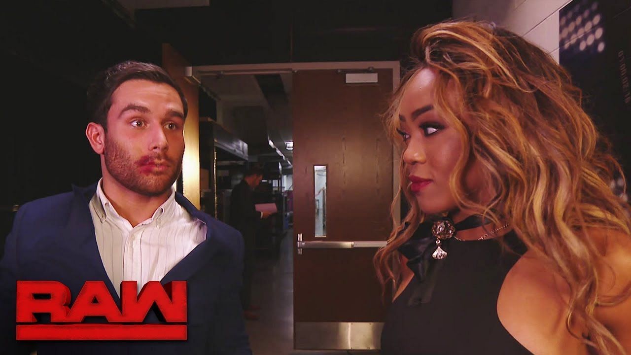 Noam Dar and Alicia Fox from his time on RAW
