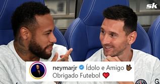 “Idol and friend. Thank you football” – PSG superstar Neymar hails Lionel Messi with tribute on Instagram